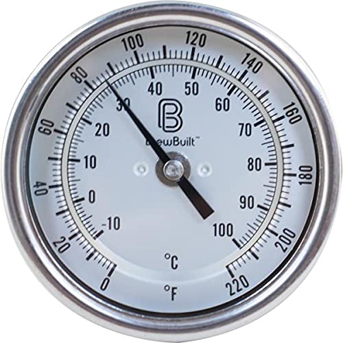 BrewBuilt™ 1.5 in. Tri-Clamp Thermometer - 6 in. Probe