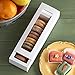 Essos Macaron Boxes for 6 to 7 White with Clear Display Window [25 pieces] Macarons Container or Packaging Box Kit for Chocolate Truffles Cake Pops Desserts Mini Cupcakes Cookies or Muffins