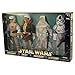 Star Wars Action Collection 12" Luke Skywalker in Hoth Gear, Han Solo in Hoth Gear, Snowtrooper, AT-AT Driver Figure Set
