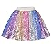 Girls Skirt Rainbow Sequin Bunny Headband Easter Party Size 4-5