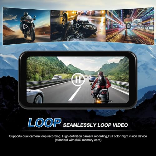 Cámara de salpicadero para moto de 6,25" con CarPlay, Android Auto y GPS integrado 4