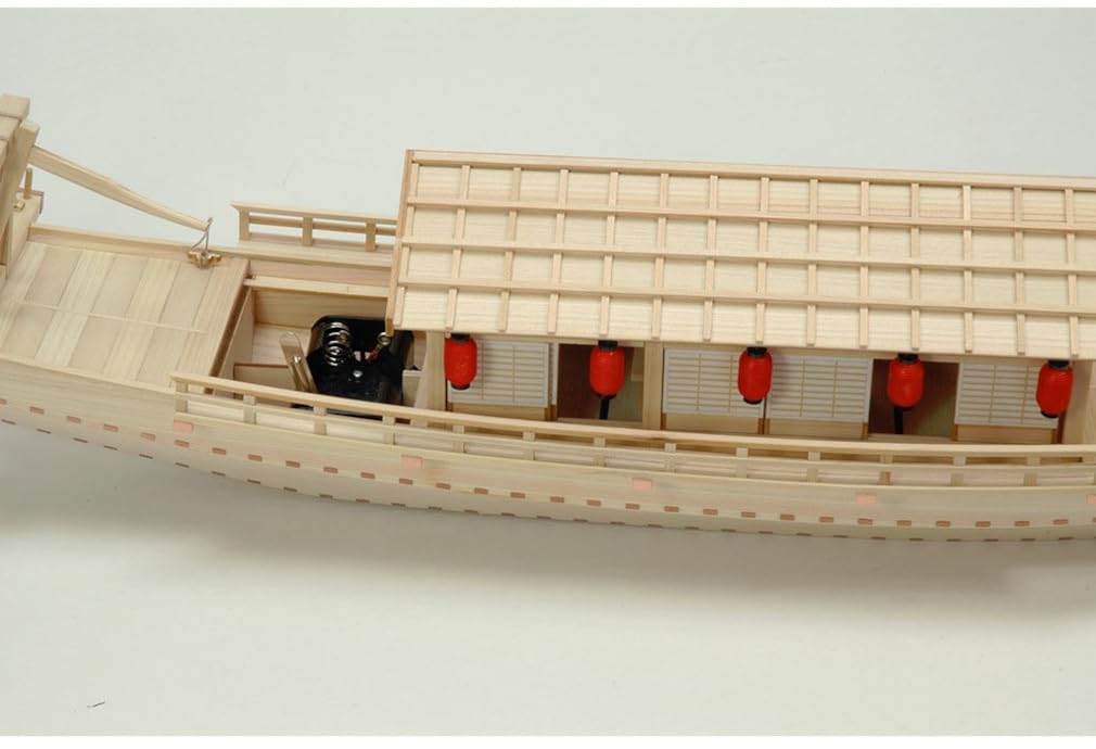 Amazon | ウッディジョー 1/24 屋形船 木製模型 組み立てキット (船