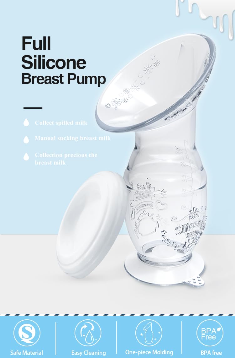 Generic Manual Silicon Breast Pump, Tansparent
