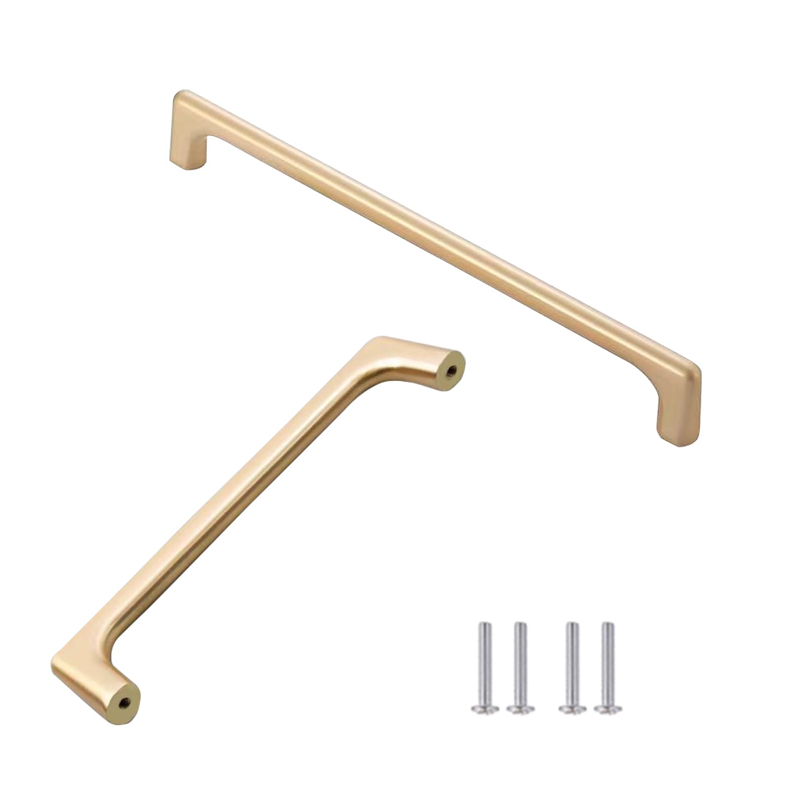 Tiradores para muebles y puertas de armarios de cocina en metal dorado texturizado
