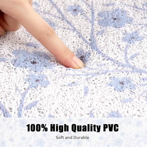 Image of Square Shower Mat Non Slip: 27x27 Inch Shower mats for Inside Shower with Drain Hole in Middle, Super Soft PVC Loofah Massage Shower Floor Mat, Anti Slip Shower Stall Mat, Quick Drying