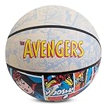 Hy-Pro Officially Licensed Avengers Basketball Size 5 - Marvel Design with Retro Avengers Graphic, Small Basketball for Indoor or Outdoor Play & Practice - Durable Rubber