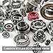 Othmro 1Pcs NK20/16 Two Way Bearing, 0.79inch Bore 1.1inch OD 0.63inch Width Needle Roller Bearings, Bearing Steel Industrial Needle Bearings for Industrial Robots Electronic Parts Machinery