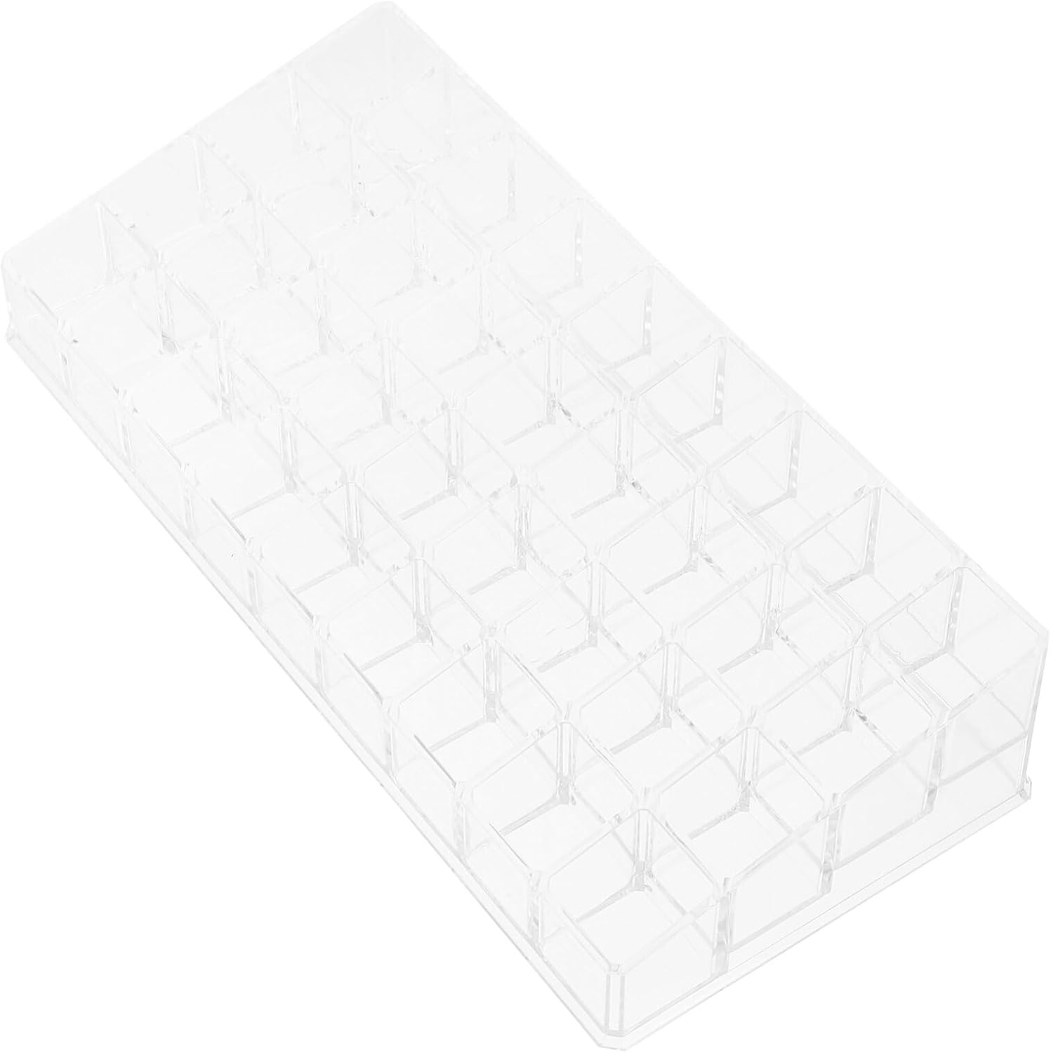 Cabilock Transparent Lipstick Organizer Capacity Storage Rack for Makeup Brushes and Lip Gloss Practical Cosmetic Display Case for Bathroom Vanity