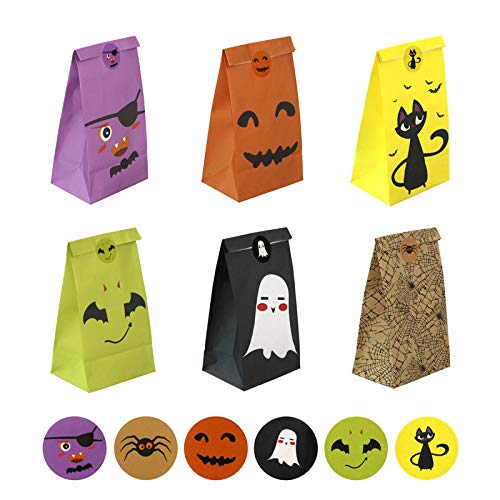 Amazon | JUTOSU ハロウィン キャンディーバッグ お菓子袋 6種