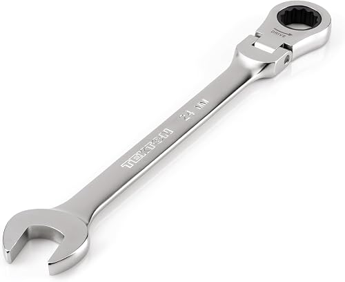 TEKTON 24 mm Flex Head Ratcheting Combination Wrench | WRC26424 | 12-Point