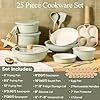 CAROTE 25pcs Pots and Pans Set Non Stick, Cookware Sets, Kitchen Set, Oven/Dishwasher/Fridge Safe, Space Saving Pots Set, Nonstick Set with Versatile Detachable Handle, Induction RV Set, Green #1