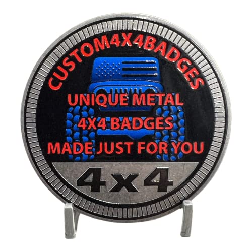 Image of Adventure Rated - Solid Stainless Steel Metal 4x4 Badge Designed for Any 4x4 Vehicle - Made in the USA by CUSTOM4X4BADGES