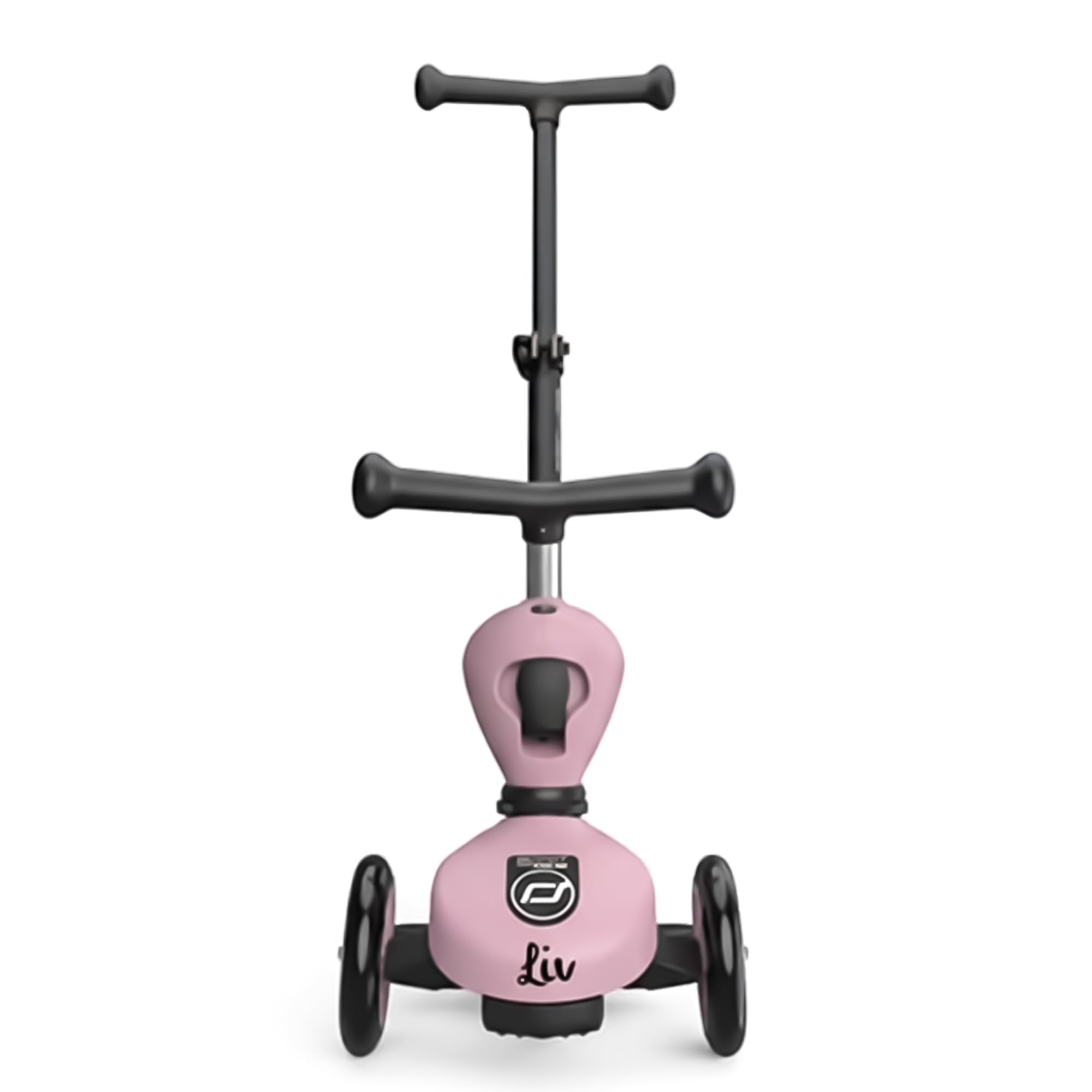 Scoot and Ride – Highwaykick 1 Push & Go Wildberry – 2 in 1 con seduta e barra di spinta – altezza regolabile – per bambini da 1 a 5 anni – personalizzato con nome