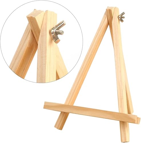 Miniatura 2 de NUOBESTY Caballete de madera de bambú para pintura infantil, 1 unidad