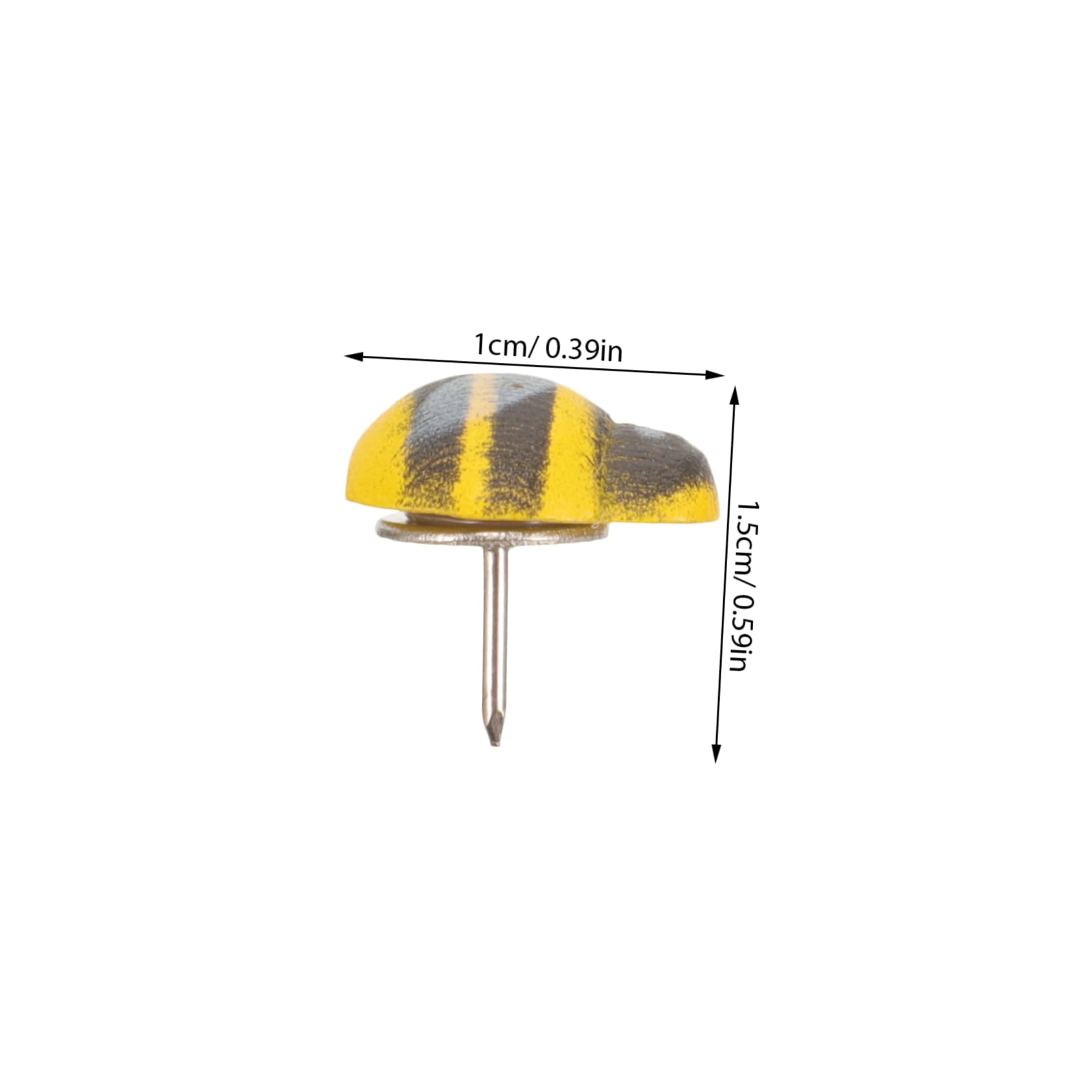SHINEOFI 4 Sätze Reißzwecke Thumbtacks Karte Marienkäfer-pinnnadeln Daumennägel Stecknadeln Strapazierfähige Reißnägel Süßes Stationäres Tragen Stifte Farbig Colorful Hölzern 50 Stück * 4