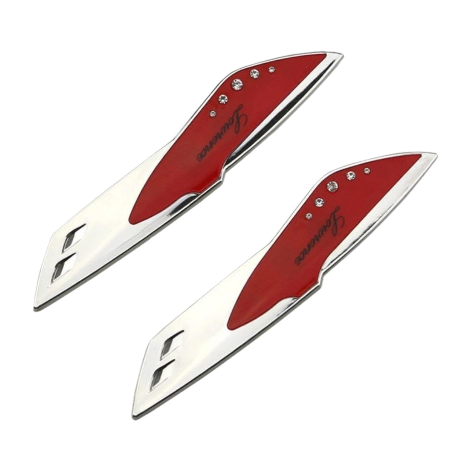 YIXANNX Car Windscreen Wiper Lightweight Pressurizer Stand Enhancing Wiper Cleaning Effect with Elegant Appearance Automotive Windshield Decorative Accessory, Red, Length 18cm