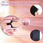 Poids réglables de poignet et de cheville pour femmes & Hommes, réglables 2-LB(1LB Chacun), poids de la jambe de bras en silicone pour Pilates, fitness, entraînement, yoga, natation & Marcher