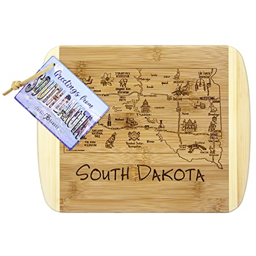 Image of Totally Bamboo A Slice of Life South Dakota State Serving and Cutting Board, 11 inch x 8.75 inch