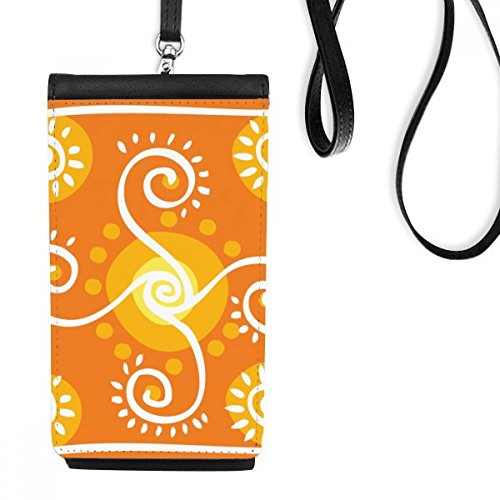 Pochette de téléphone suspendue avec motifs aztèques et mexicains