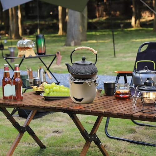 Barbecue à charbon compact en acier pour simplifier vos repas en camping - 3