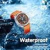 marvin Swiss Mens Watches Automatic Mechanical Watch for Men with Rubber Strap,50M Waterproof,42MM Sapphire Glass Black Dial Luxury Men's Wrist Watches