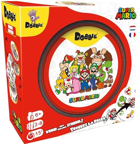 Asmodee - DOBBLE : Super Mario - Jeu de Société de Rapidité et d'...
