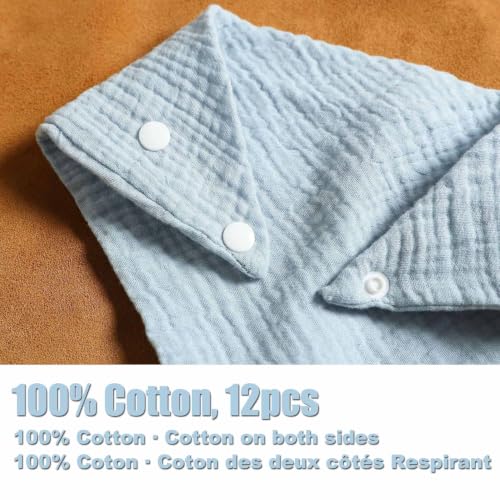 Miniatura 6 de Slosh Baberos Bebe Recien Nacido Algodón Bebé Niña Niño Bandanas