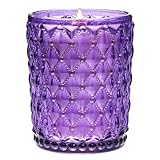M&SENSE Duftkerze Groß Zitrus & Lavendel|Knisterkerze mit Holzdocht|500g 100 Stunden Lang Brennende Sojawachs Scented Candle im Glas|Luxus Kerze Geschenk für Männer und Frauen 16.6oz