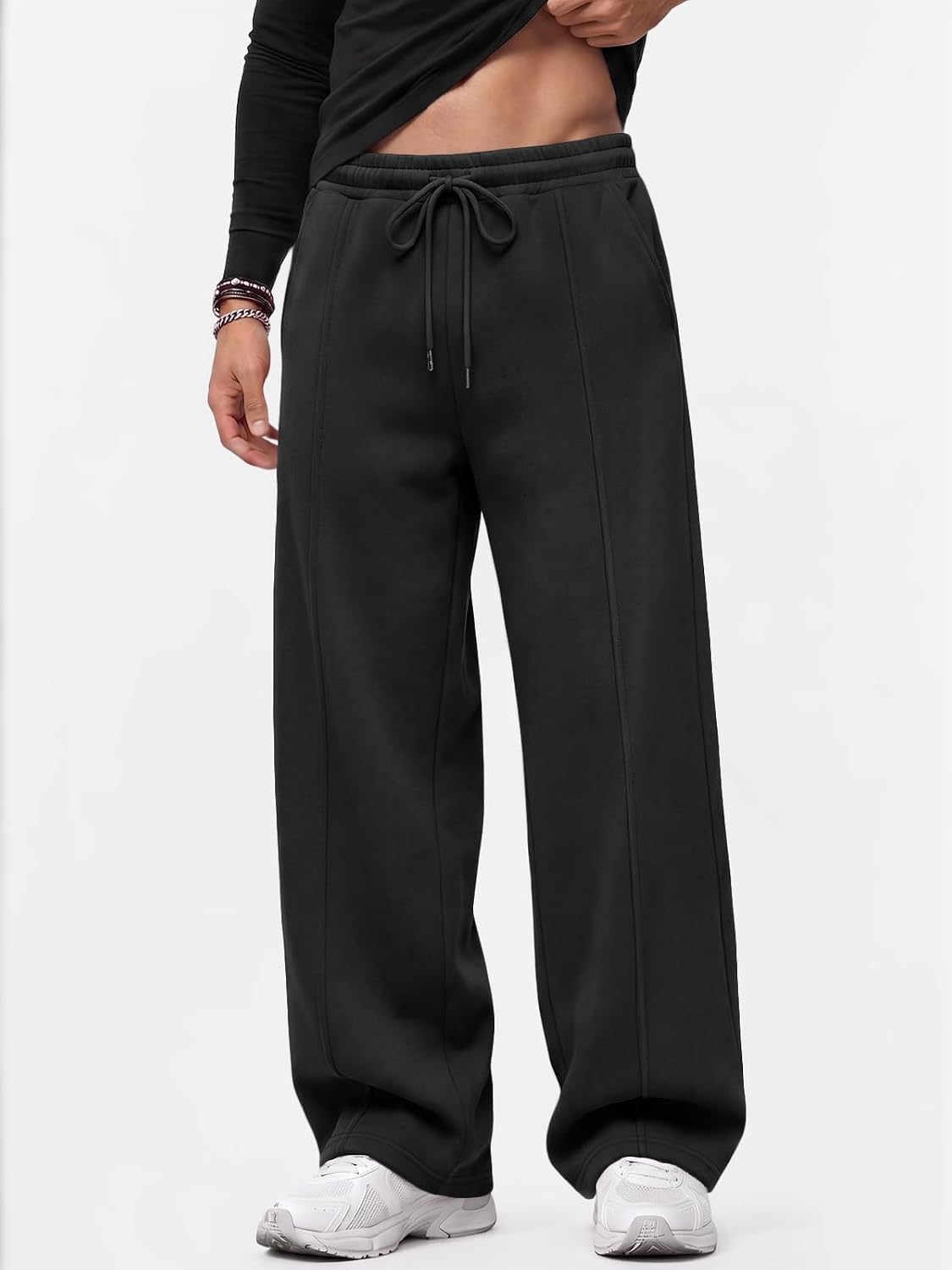 EFAN Men's Wide Leg Baggy Sweatpants - image 2