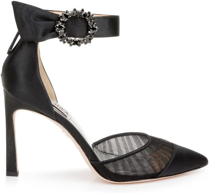 Badgley Mischka Women's Mariel Pump - Sheer Elegant Heels With Circular Ornament - View #3