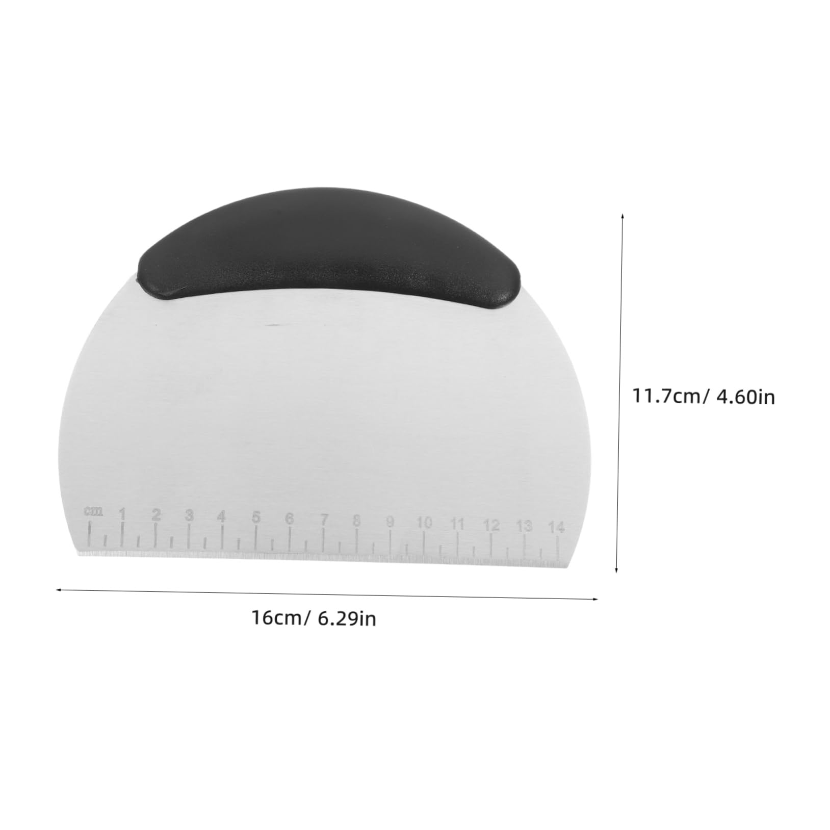 Alipis Stainless Steel Dough Cutter Bench Scraper Kitchen Pasta Tools Measurement Markings for Baking Pizza Making