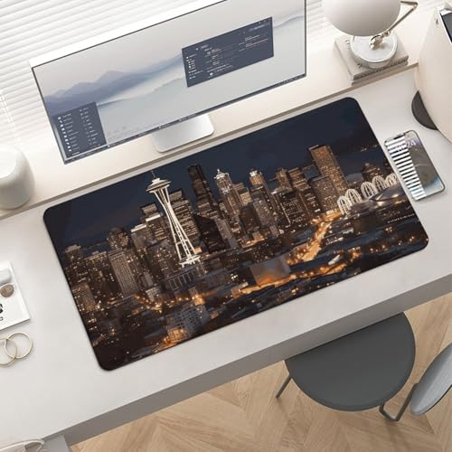 City Seattle Desk Mat alfombrilla de ratón de goma antideslizante miniatura 6