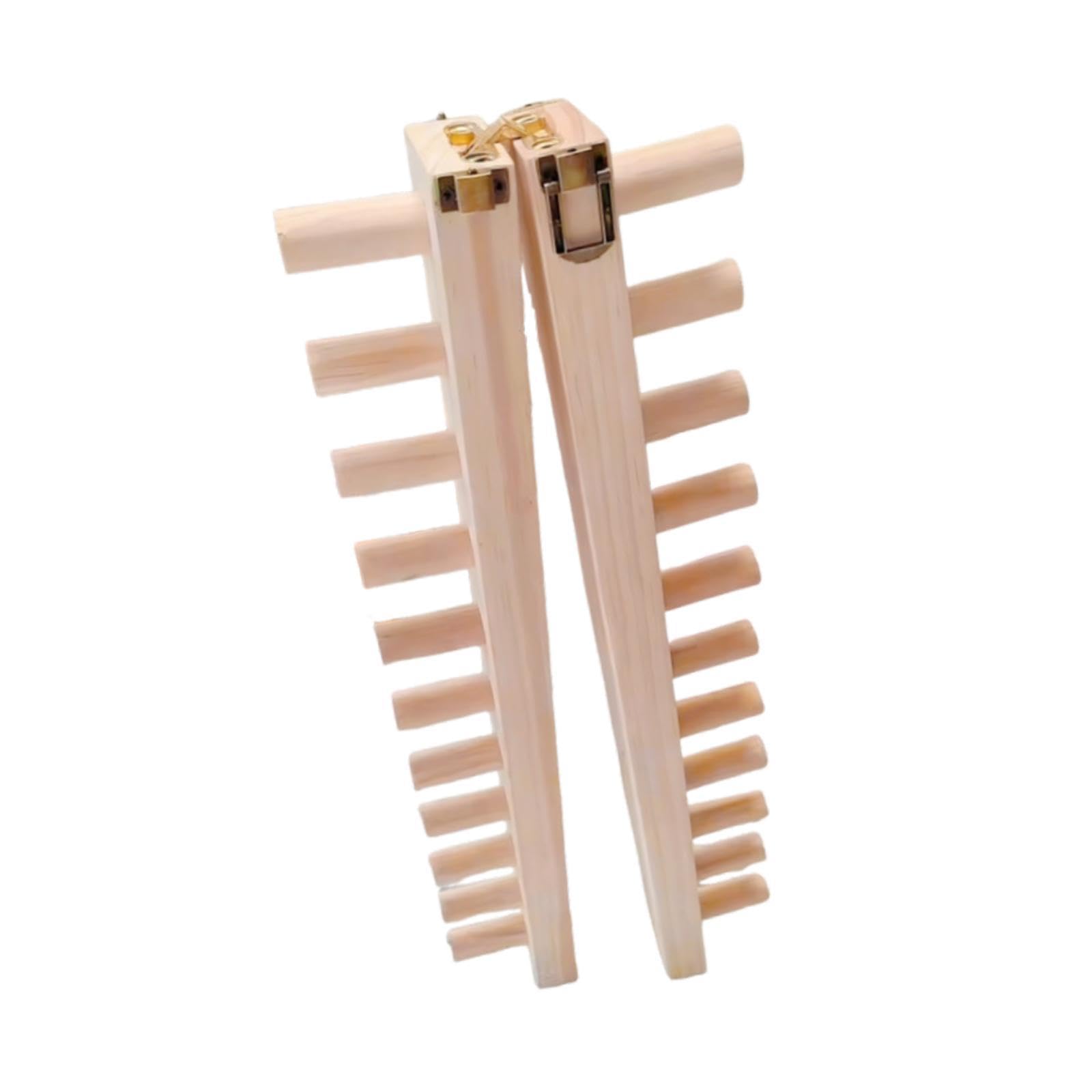 RCULWPLP Beginner Friendly Blanket Loom Adjustable Size Wood Weaving Frame Kit for Home