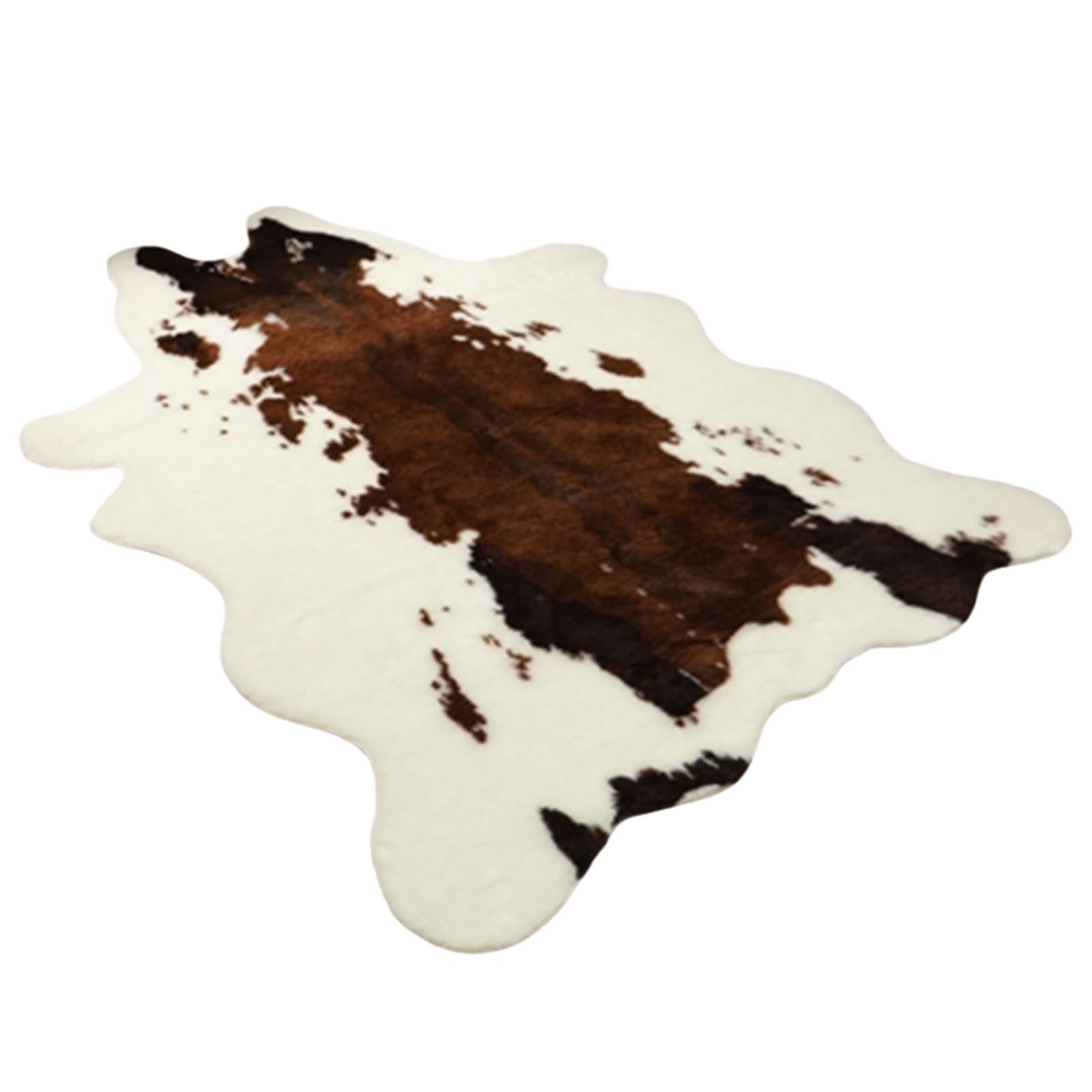 Tapis en Cuir De Vache SynthéTique,Tapis en Peau d'animal,Tapis à Imprimé ZèBre,Excellente Finition,à La Mode Et RéSistant à l'usure,Support AntidéRapant,Convient pour Le Salon