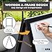 Ilyapa Board - Large Portable Prize Drop Game for Events and Trade Show - 21 x 30 Inch Double Sided - Wooden A-Frame Whiteboard Sign, Eraser