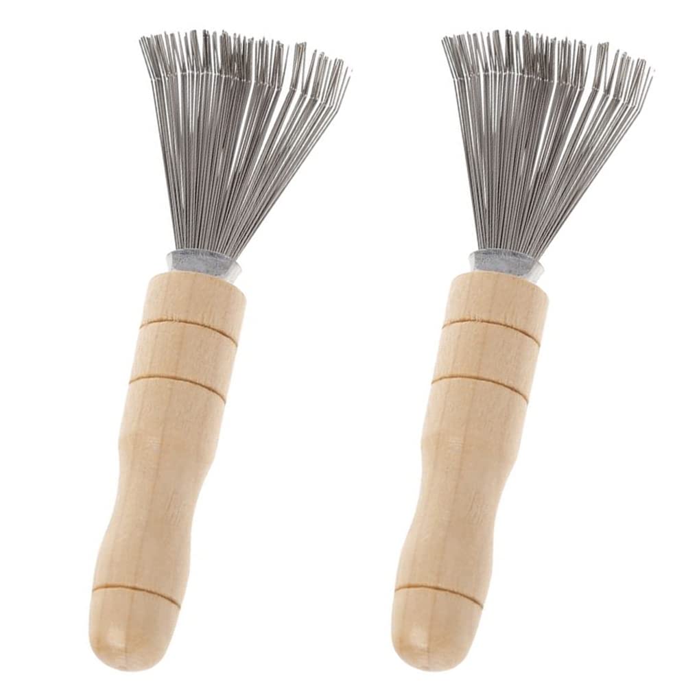 CENPEK 2 Pack Hair Brush and Comb Cleaning Rake, Hair Brush Cleaner, Hair Dirt Remover for All Types Hair brush