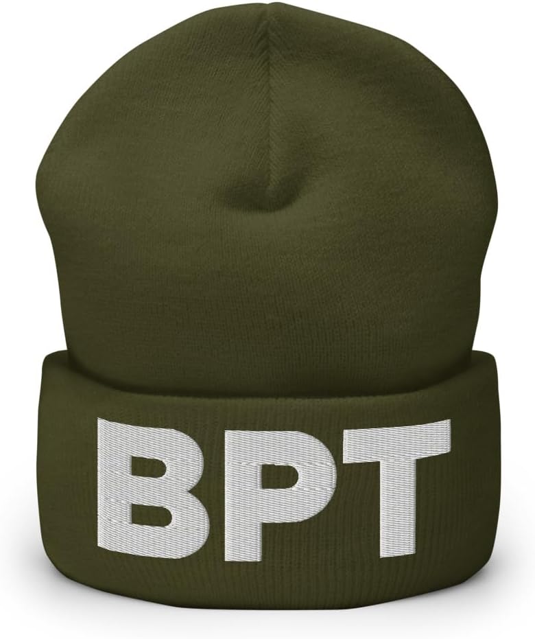 BPT Hat (Embroidered Beanie) Flying to BPT Beaumont Airport Merch