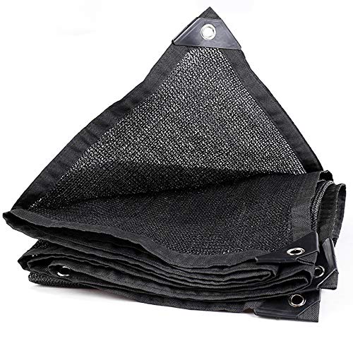 shade net LDFZ Toile d'ombrage 80% Noire, Protection Solaire Contre Les Rayons UV, adaptée pour Serre/Couverture végétale/terrasse de Jardin/pergola ou abri Voiture, 8 Aiguilles (5m × 6m, 5m × 8m) Cover
