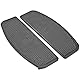 NATGIC Motorrad Dielen Dielen DielenPads Vorne Rutschfeste Gummi Dielenkoffer Fußstutzen fur Harley Touring Electra Road King Glide
