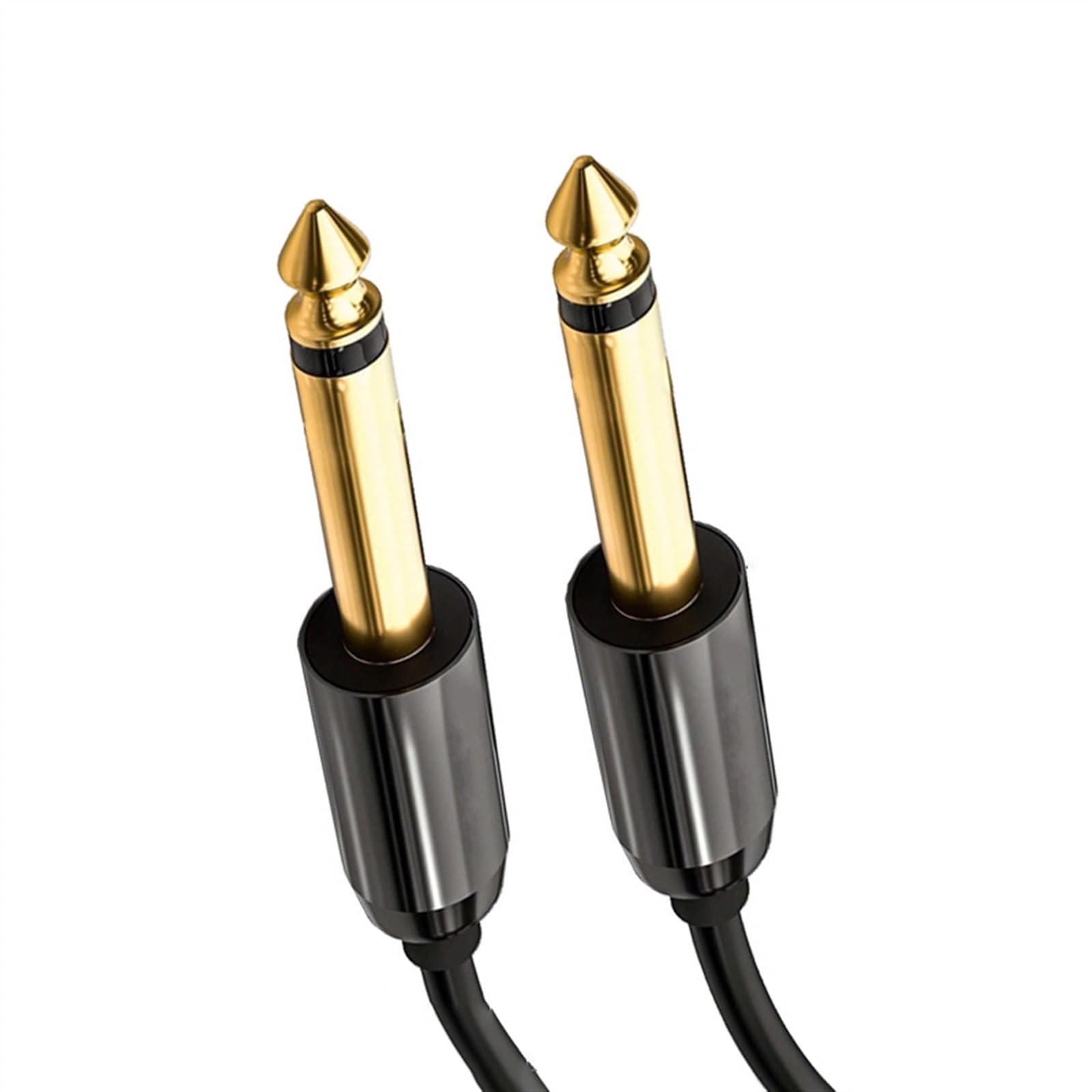 Kabel Audio Do Gitary Kabel gitarowy 6,5 mm z męskiego na męskie 6,35 mm 6,5 dużej, trójżyłowej plecionej siatki (Size : 2m)