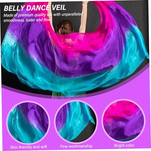 Voile de danse du ventre en soie écharpe délicate haut de gamme