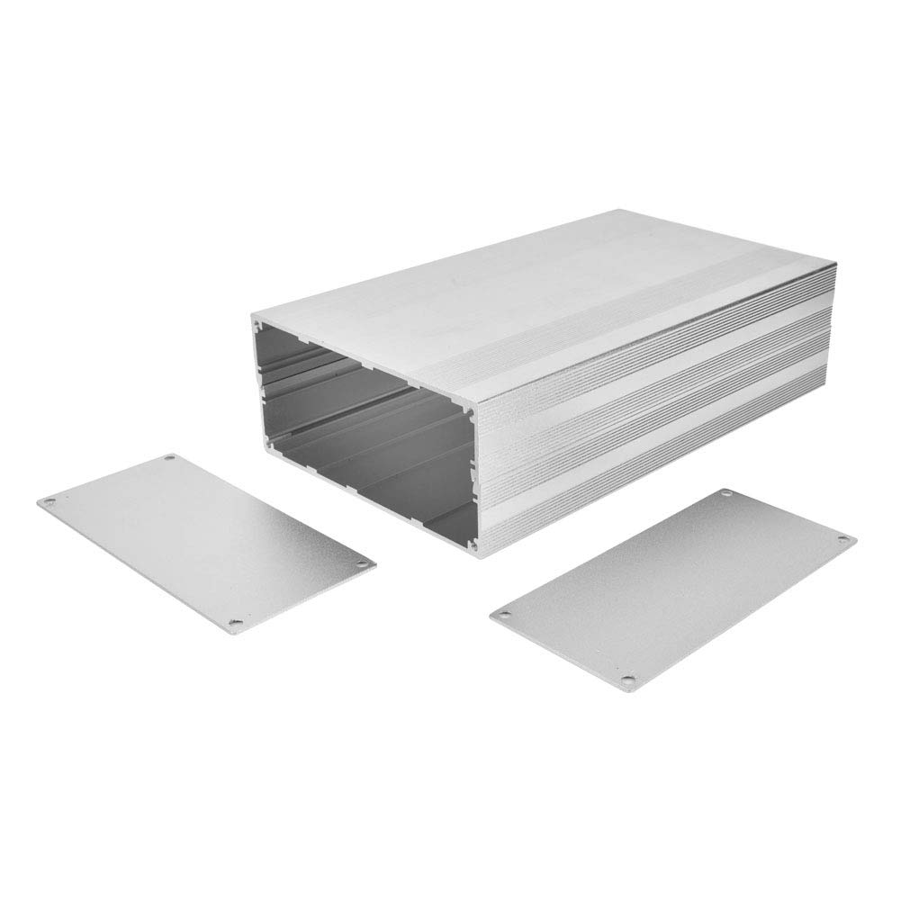 Dernière Boîtier Électronique En Alliage D'aluminium Boîte De Projet Boîtier Boîtier Carte PCB DIY Boîtier Électronique Sablage Oxydé Boîtier De Protection Argent 68x145x250mm