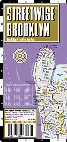 Streetwise Brooklyn Map - Laminated City Center Street Map Of Brooklyn, New York (Michelin Streetwise Maps) #TOP4