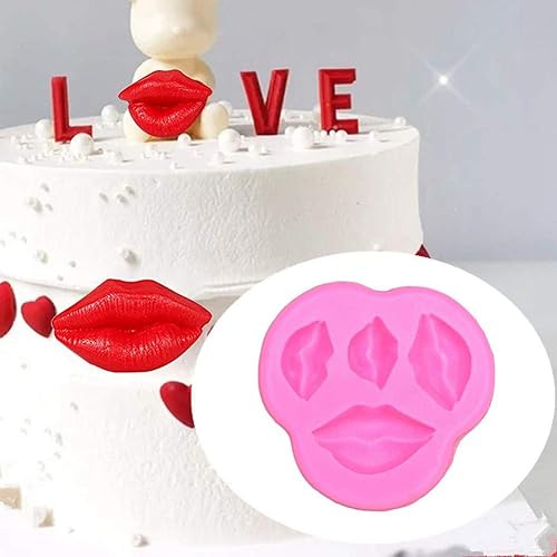 Miniatura 5 de Kiss Collection - Moldes para fondant de labios, molde de silicona para el día de San Valentín, fiesta de cumpleaños, decoración de tartas,