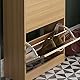 Vida Designs Schuhschrank mit 2 Klappfächern, Aufbewahrung für Schuhe, Organizer, Holzmöbel-Einheit, Kiefer