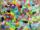 325 piece grab bag lot of animal shaped cuts outs confetti party school decor card making collage scrapbooking junk journal craft supplies
