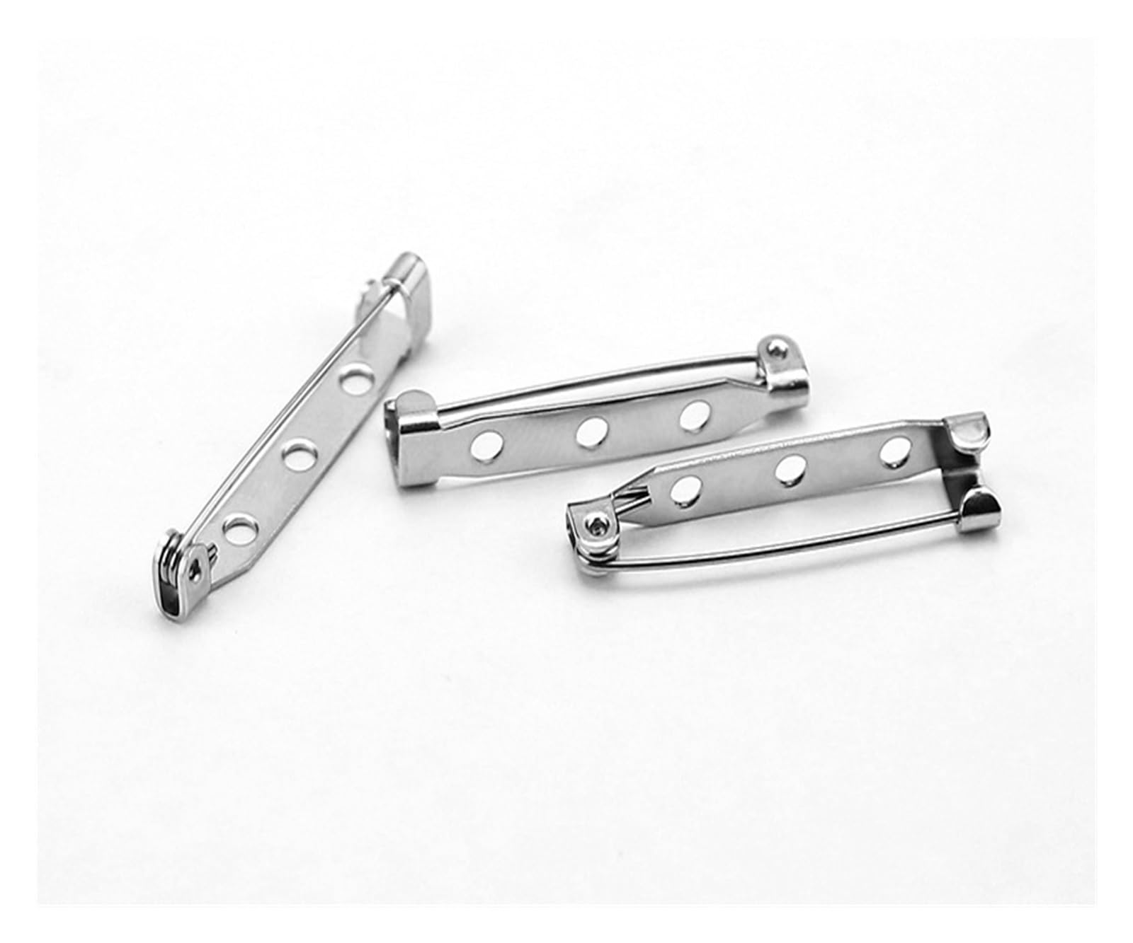 Zapięcia do broszek, Stainless Steel Brooch 30pcs DIY Jewelry Findings Clasp Base Pins for Badge Making Supplies(19 mm)