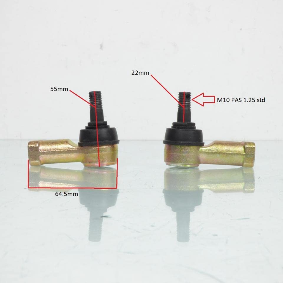 Rótula de dirección Bihr para Quad Kawasaki KFX 700 V-FORCE 2003-2009 2