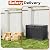 NBYSGO Outdoor Deck Storage Box,Resin Deck Boxes Indoor and outdoor, Waterproof Storage Box Lockable Lid (Black,50 Gallon)