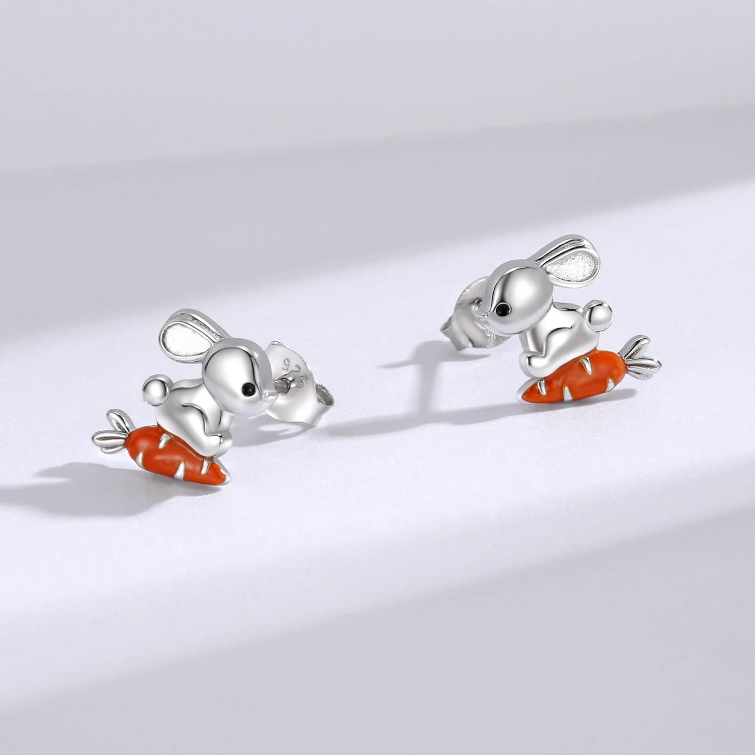 Hypoallergenic Animal Stud Earrings 925 Sterling Silver - Cute Animal Jewelry Gift for Young Ones - Image 5